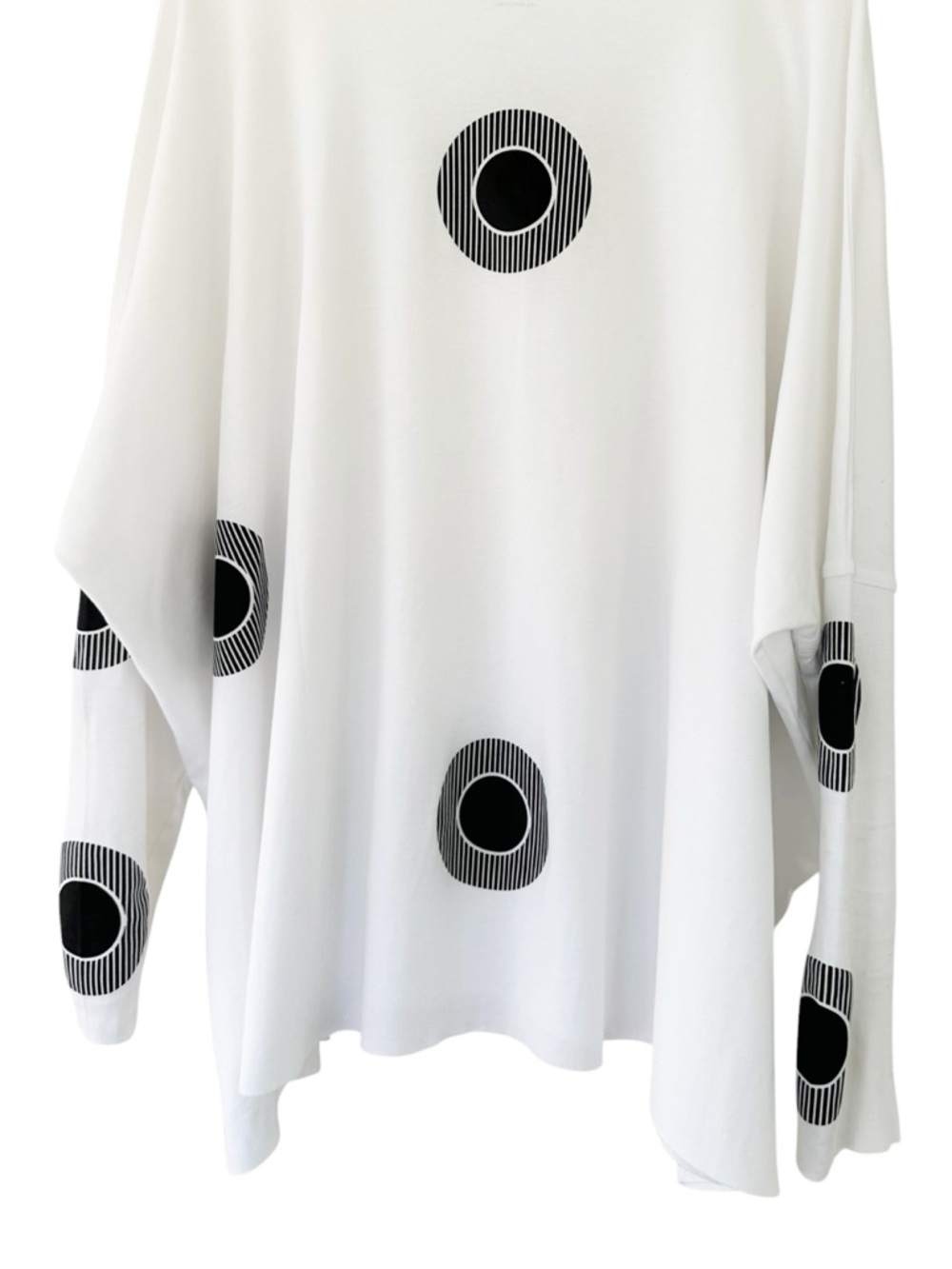 Planet By Lauren G • Pima Cotton Spotlight Oversized Crew Swing Tee - Picture 9 of 12